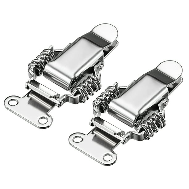 Package of 8 49mm Length 304 Stainless Steel Safety Clamps for Box Case Clamps Spring Lever Locks 